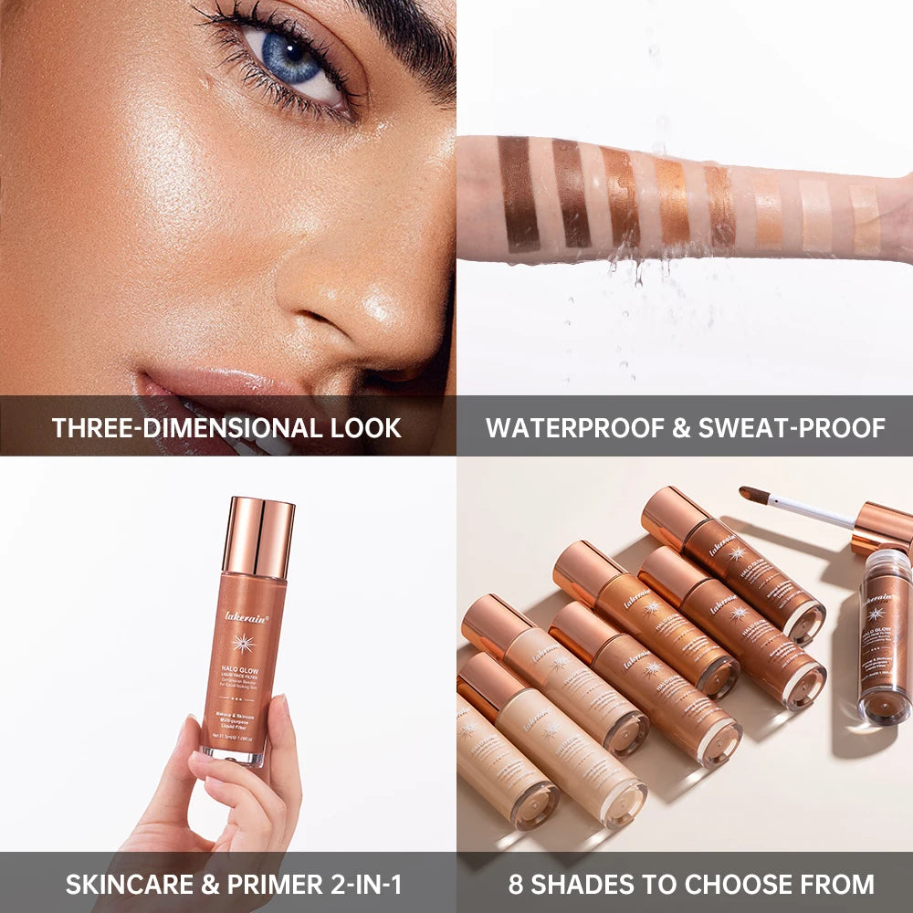 Halo Glow Liquid Face Filter Complexion Booster For A Glowing Liquid Highlighter Face Bronzer Glow Body Face Contour Shimmer Mak HIP