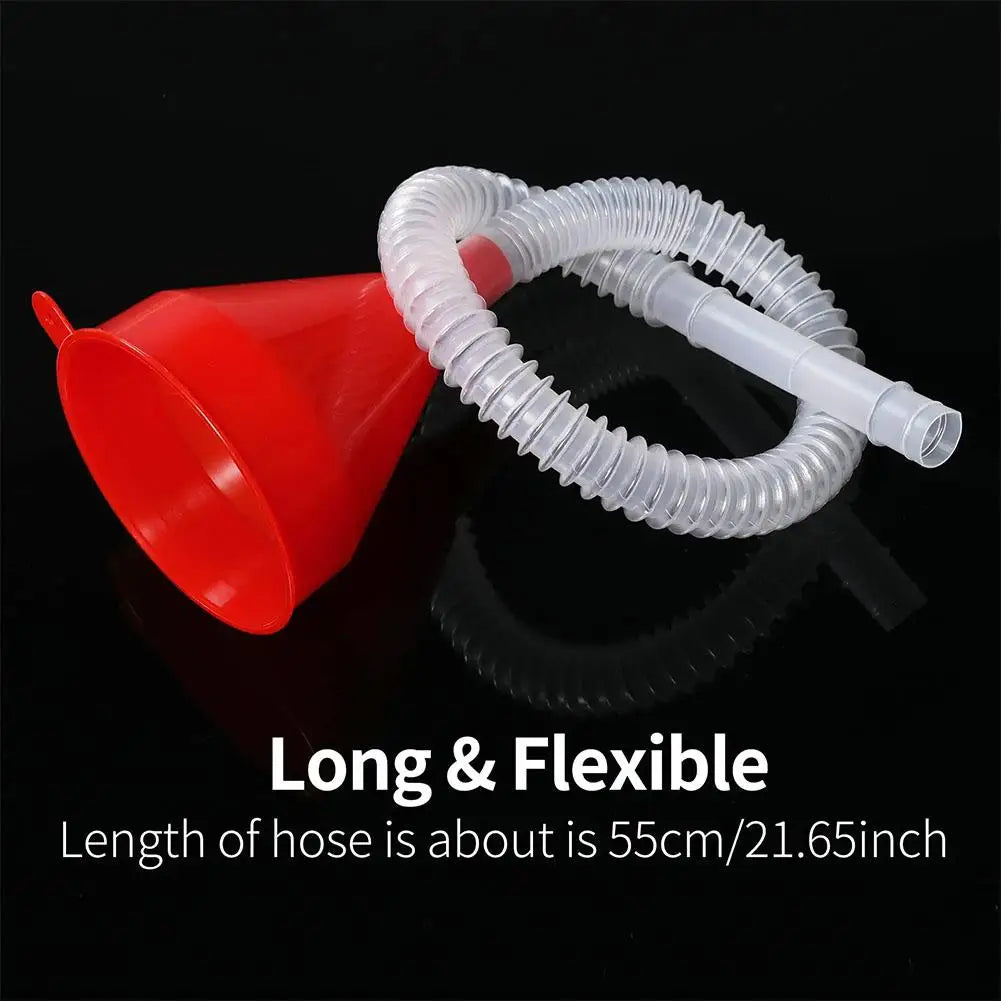 Universal Car Refueling Funnel Telescopic Filling Funnels Car Motorcycle Engine Gasoline Oil Funnels With Detachable Hose HIP