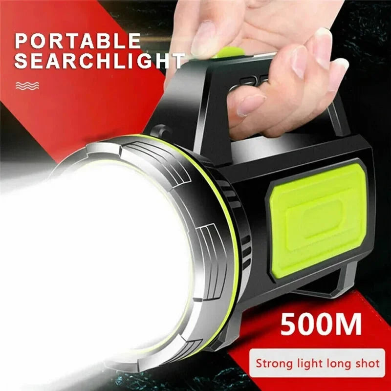ESMARTER Rechargeable LED Searchlight – 2-Mode Camping Torch Rechargeable Searchlight HIP