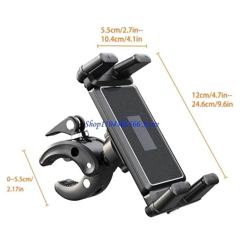 Adjustable Tablet & Phone Bike Mount – 360° Rotation 4.7–9.6" Tablet Phone Mount HIP