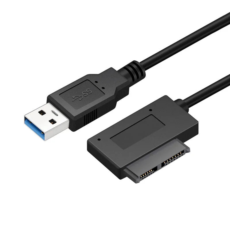 Mini SATA to USB 3.0 13-Pin Adapter Cable | Laptop DVD Drive SATA Adapter Cable HIP USB3.0 About 25cm