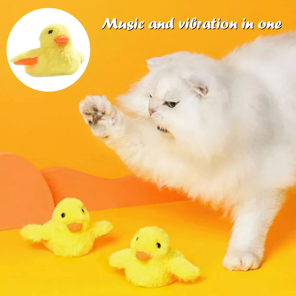 Interactive Cat Toys Flapping Duck Cat Toy Flapping Wings Duck Catnip Toys Vivid Squeak Simulation Bird Interactive Cat Toy HIP