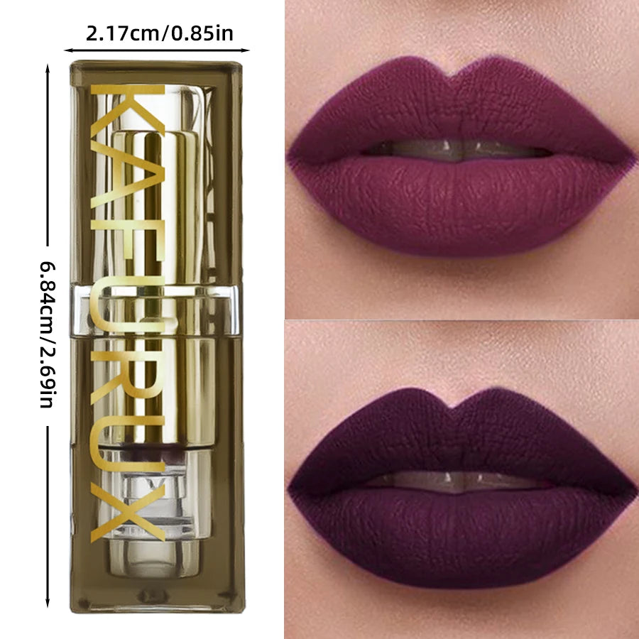 KAFURUX Two-Tone Velvet Lipstick – Waterproof & Long-Lasting Velvet Matte Lipstick HIP