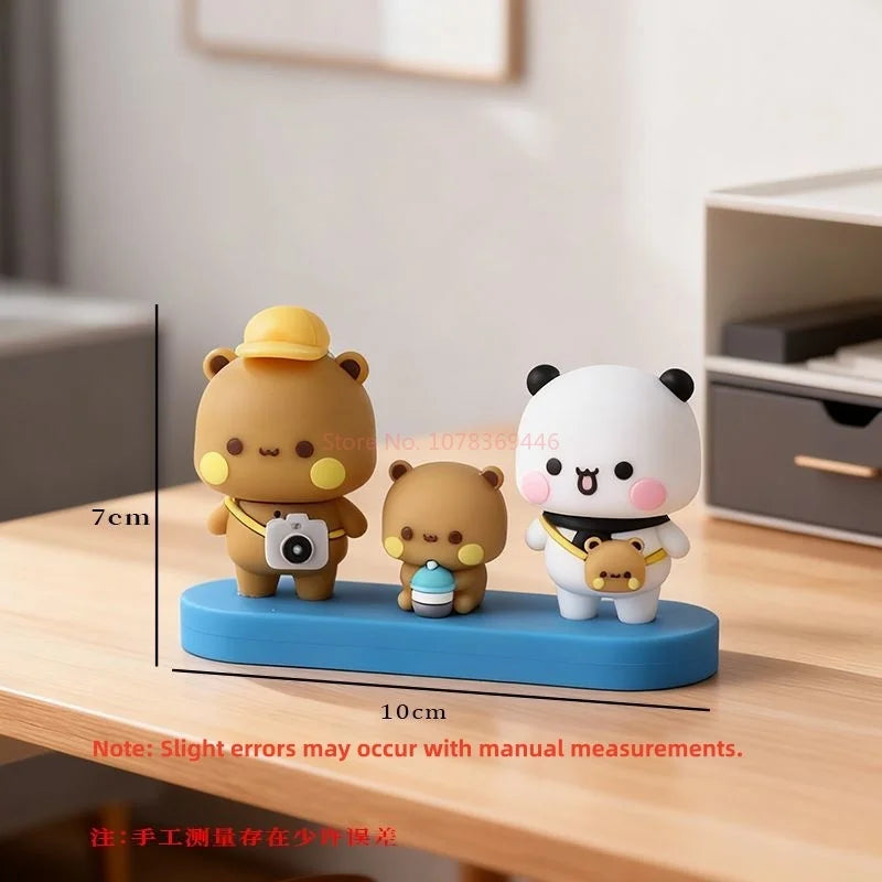 Panda Bubu & Dudu Family Model Toy – Desk Decor Gift Collectible Figure Set HIP