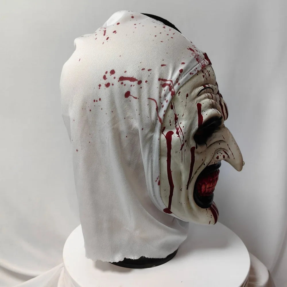 Soft Latex Scary Clown Mask – Realistic Unisex Cosplay Prop Costume Mask HIP