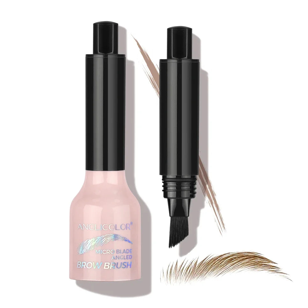 Wild Eyebrow Pencil Square Angled Brush Velvet 3D Brow Dye Cream Hairline Anti-smudge Waterproof Multifunction Eyebrow Tint Pen HIP 01blond