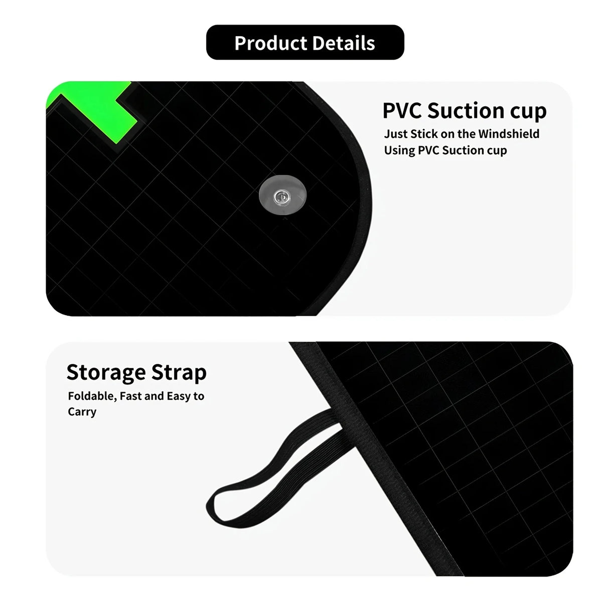 Pixel Arrow Green 2D Printed Car Windshield Sunshade Car Windshield Sunshade HIP