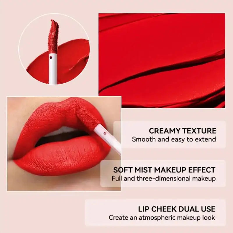 MLSMILE 3-Piece Velvet Matte Lip Gloss Set – Long-Lasting Liquid Lip Gloss Set HIP