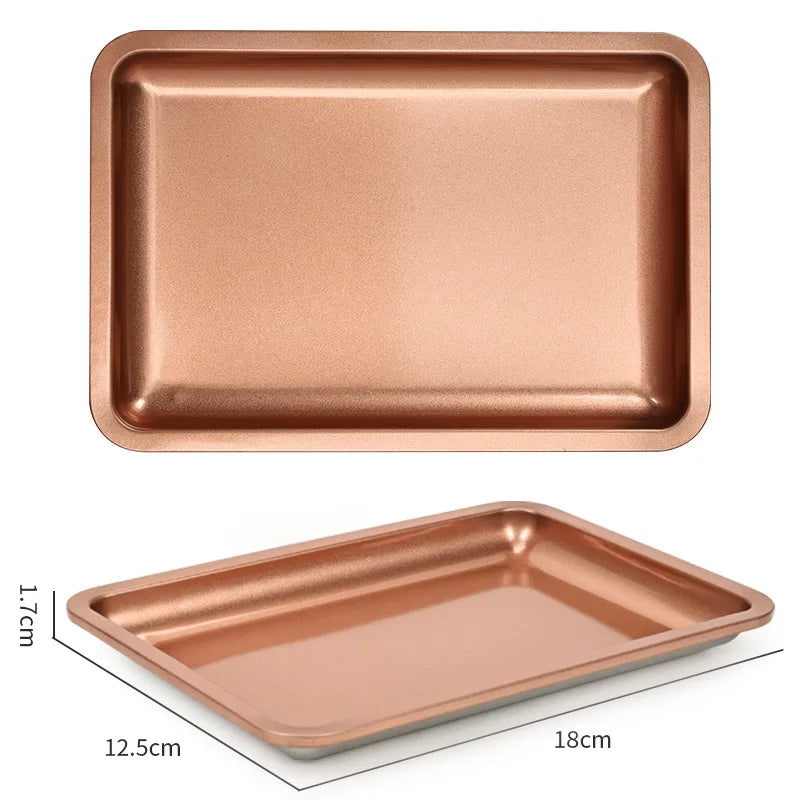 Square Stainless Steel Cosmetic Tray Eyelash Tools Tray Nail Art Equipment Plate False Nails Dish Tool Makeup Table Storage HIP