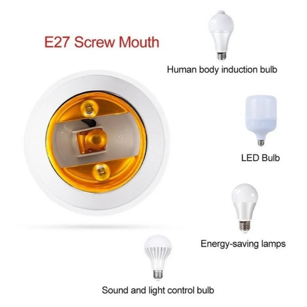 5-Pack E14 to E27 Bulb Socket Adapter Converter | White Lamp Socket Adapter HIP