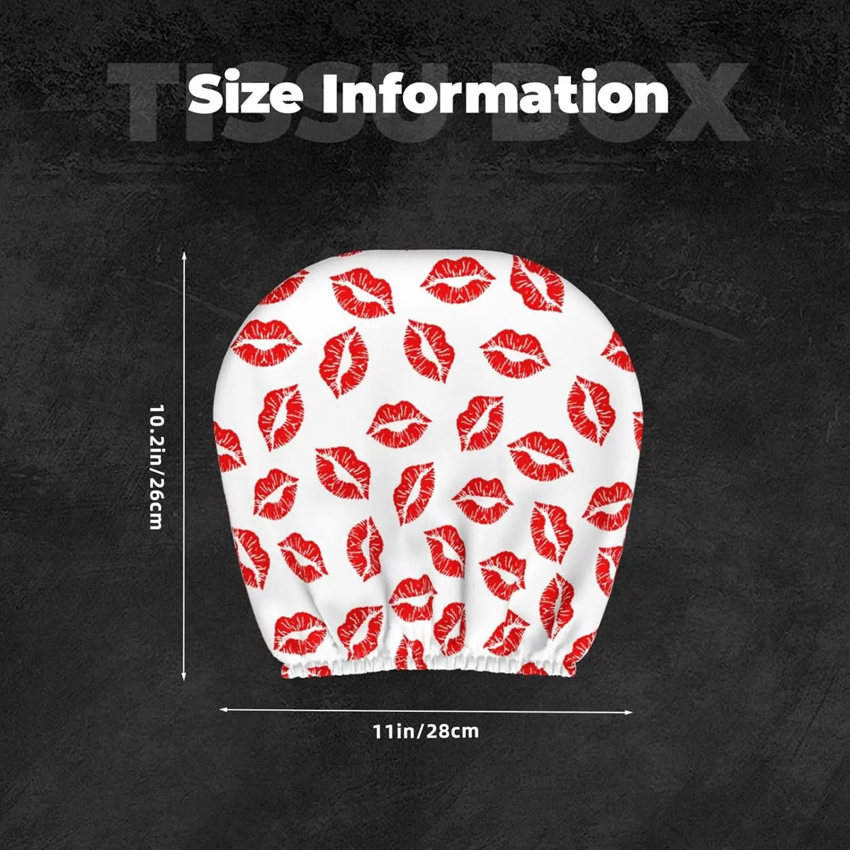 Hot Red Lips Car Headrest Covers – Universal Fit, Set of 2 Car Headrest Cover HIP