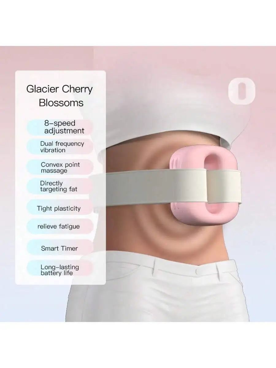 Electric Heat Compress Waist Massage Belt – USB Rechargeable Waist Massage Belt HIP GlacialCherryBlossom