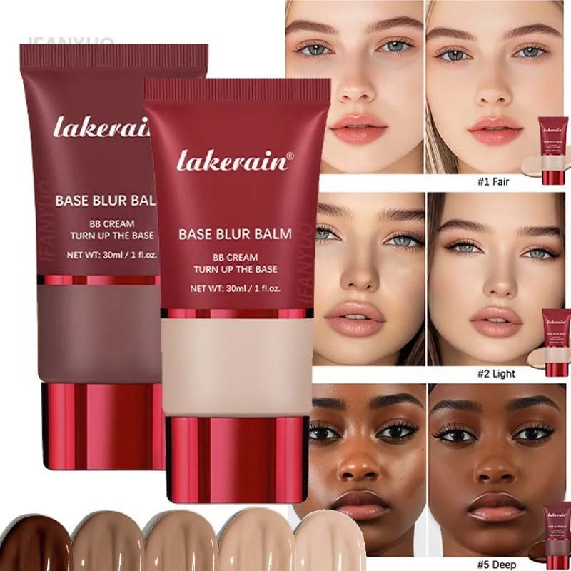 Soft Matte Foundation Light Natural BB Cream Concealer Moisturizing Face Brighten Makeup Base Long-lasting Coverage Cosmetic HIP