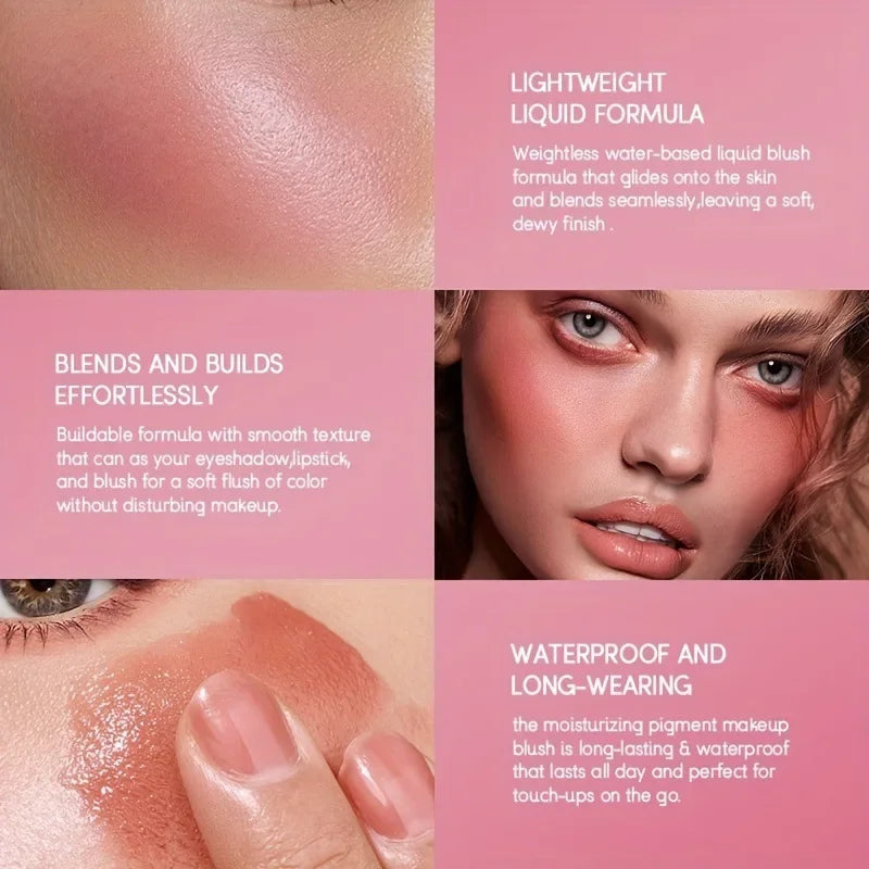 USHAS Liquid Blush Cream – Cheeks, Eyes & Lips | Korean Liquid Blush Cream HIP