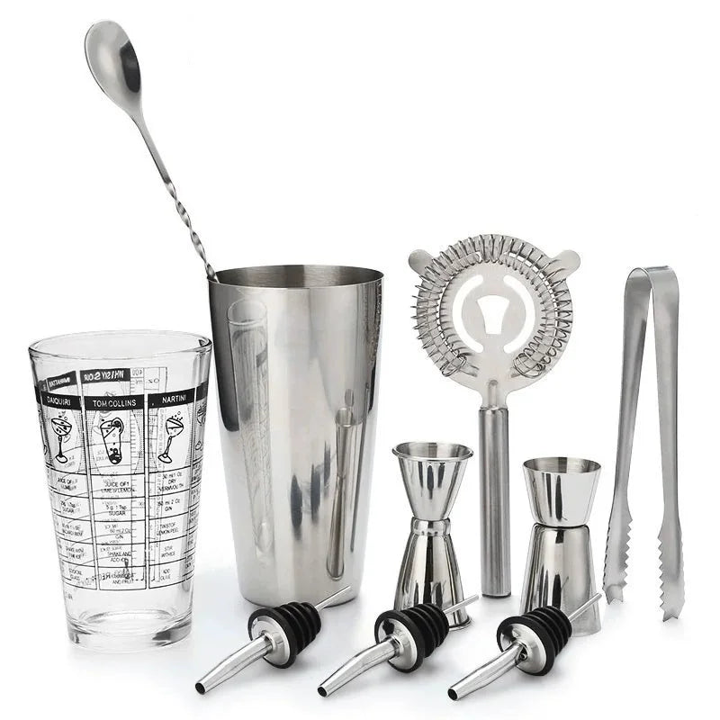 Stainless Steel Cocktail Shaker Bar Set – Boston Cup Shaker Cocktail Shaker Set HIP