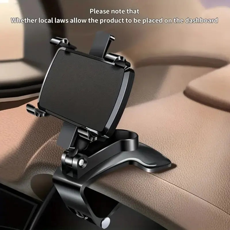 Universal Dashboard Car Phone Holder Clip Mount – Black Car Phone Mount HIP