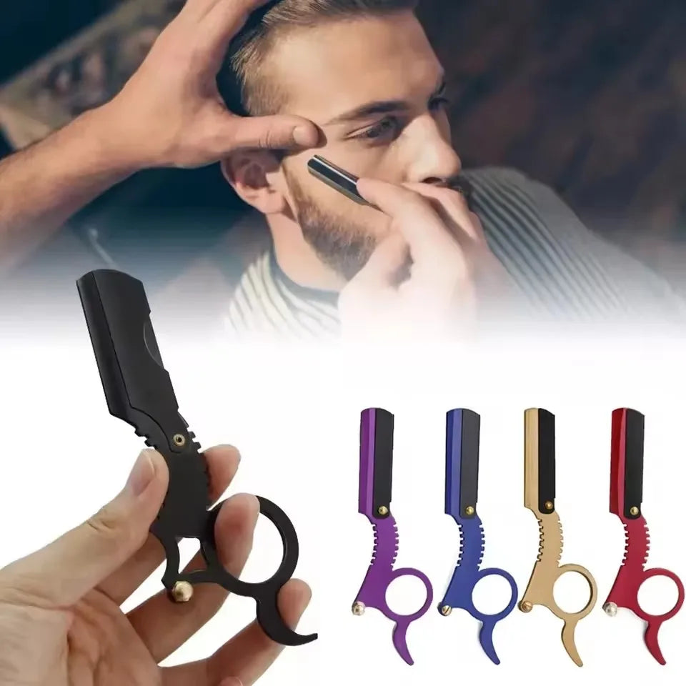 Stainless Steel Thumb Razor – Bald Head & Eyebrow Shaping Manual Thumb Razor HIP