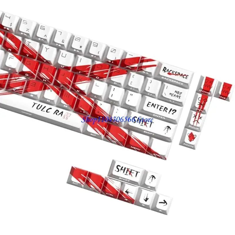 74-Key Objection Sustained Backlit Keycaps – Side-Lit Print Mechanical Keycap Set HIP