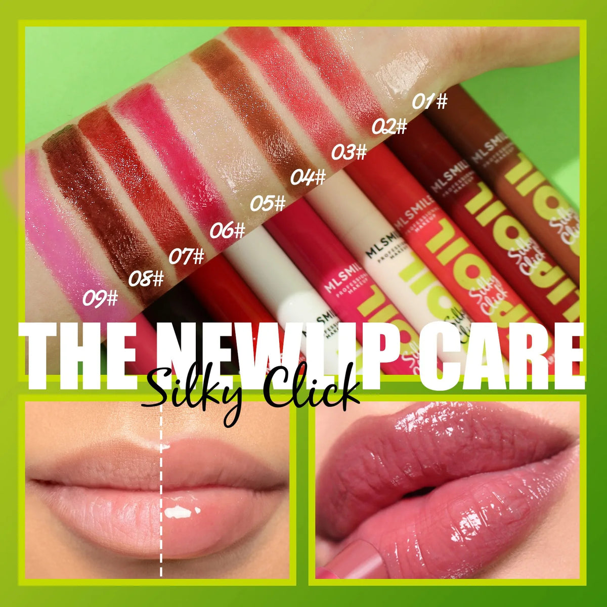 Mirror Glass Solid Lip Glaze Water Light Creamy Lip Gloss 12Hr Moisturizing Tint Avocado Lip Oil Balm Press Lipstick Cosmetic HIP