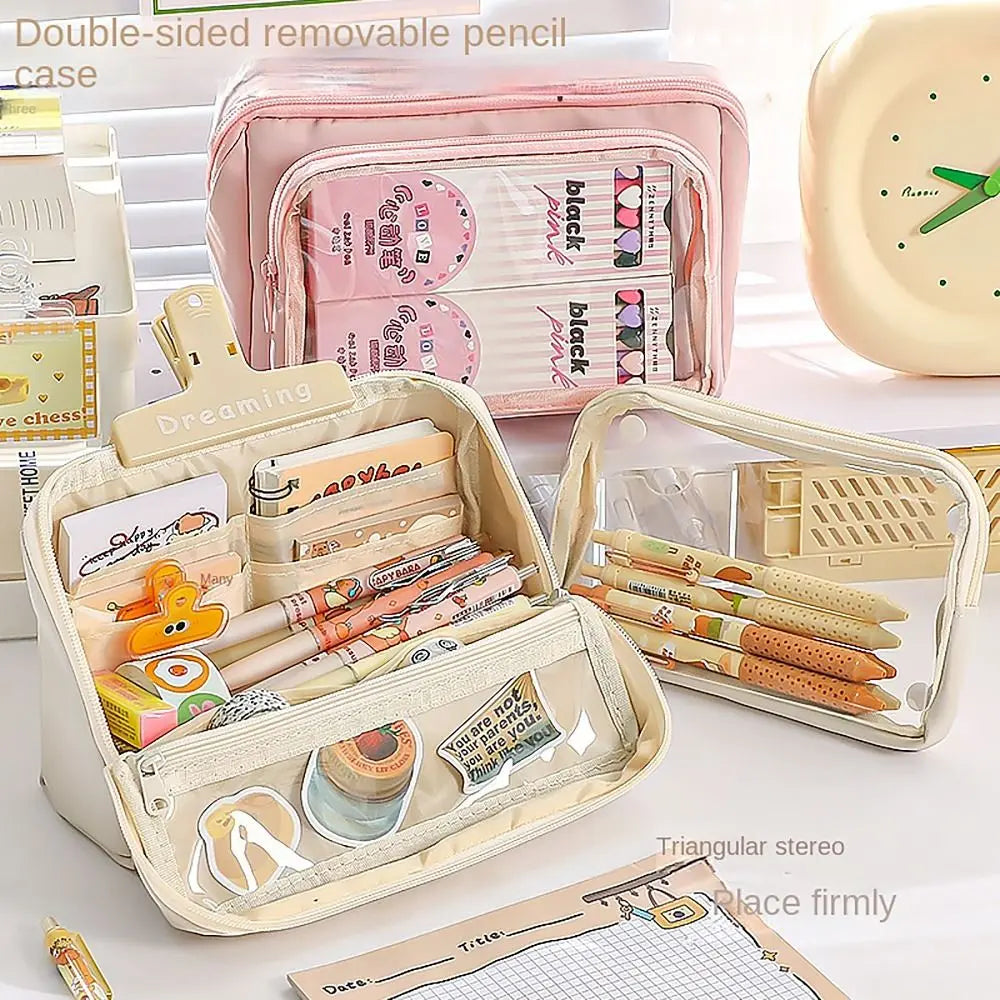 Large Capacity Detachable Pencil Case – Multi-Pocket Pen Bag Pencil Case HIP