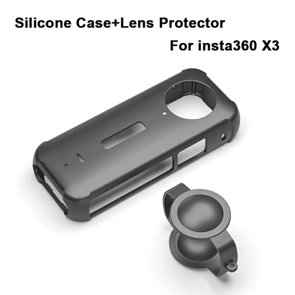 Silicone Lens Protector Cap for Insta360 X3 Action Camera Camera Lens Cover HIP