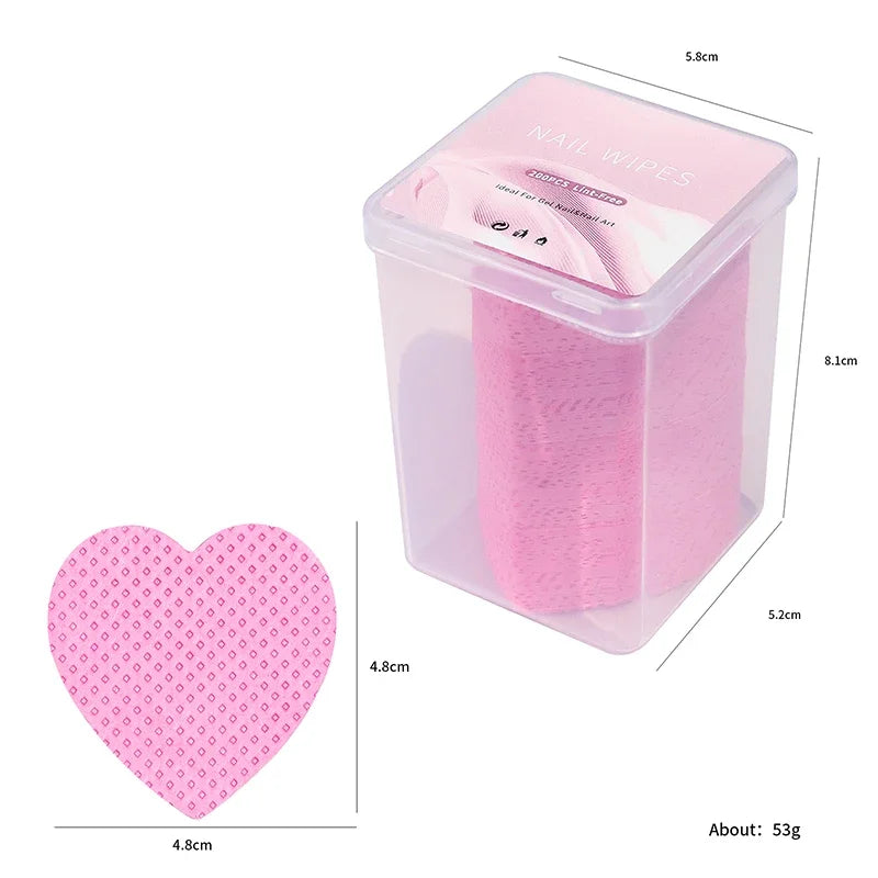 200pc Lint-Free Gel Nail Polish Remover Wipes | RUZOFO Nail Remover Wipes HIP