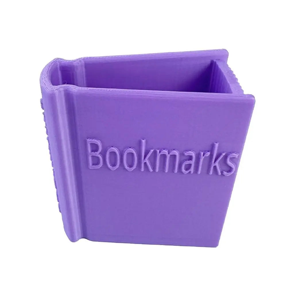 3D Printed Book-Shaped Bookmark Holder & Desk Organizer Desk Organizer HIP