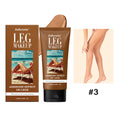 100ml Tan Leg Makeup Body Foundation Lotion Even Skin Tone Waterproof Long Lasting Body Tanning Cream Medium Bronze Leg Makeup HIP color3