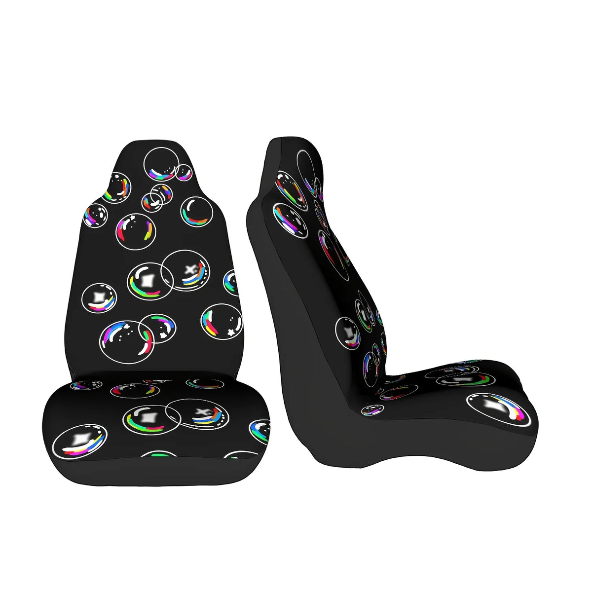Rainbow Night Sky Printed Car Seat Cover – Easy Install Car Seat Cover HIP black