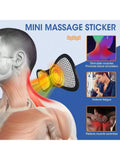 Electric EMS Neck & Back Massager – Portable Rechargeable Gel Pad EMS Neck Massager HIP black