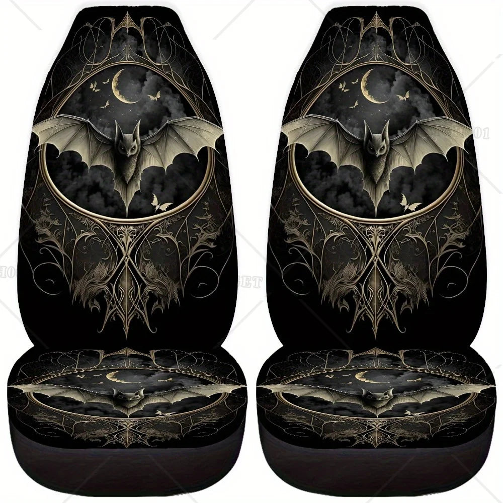 Halloween Bat Car Seat Covers – 2-Piece Set for SUV & Sedan Car Seat Covers HIP