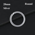 Titanium TC4 Key Ring – Lightweight Durable Keychain Titanium Key Ring HIP Silver-28mm