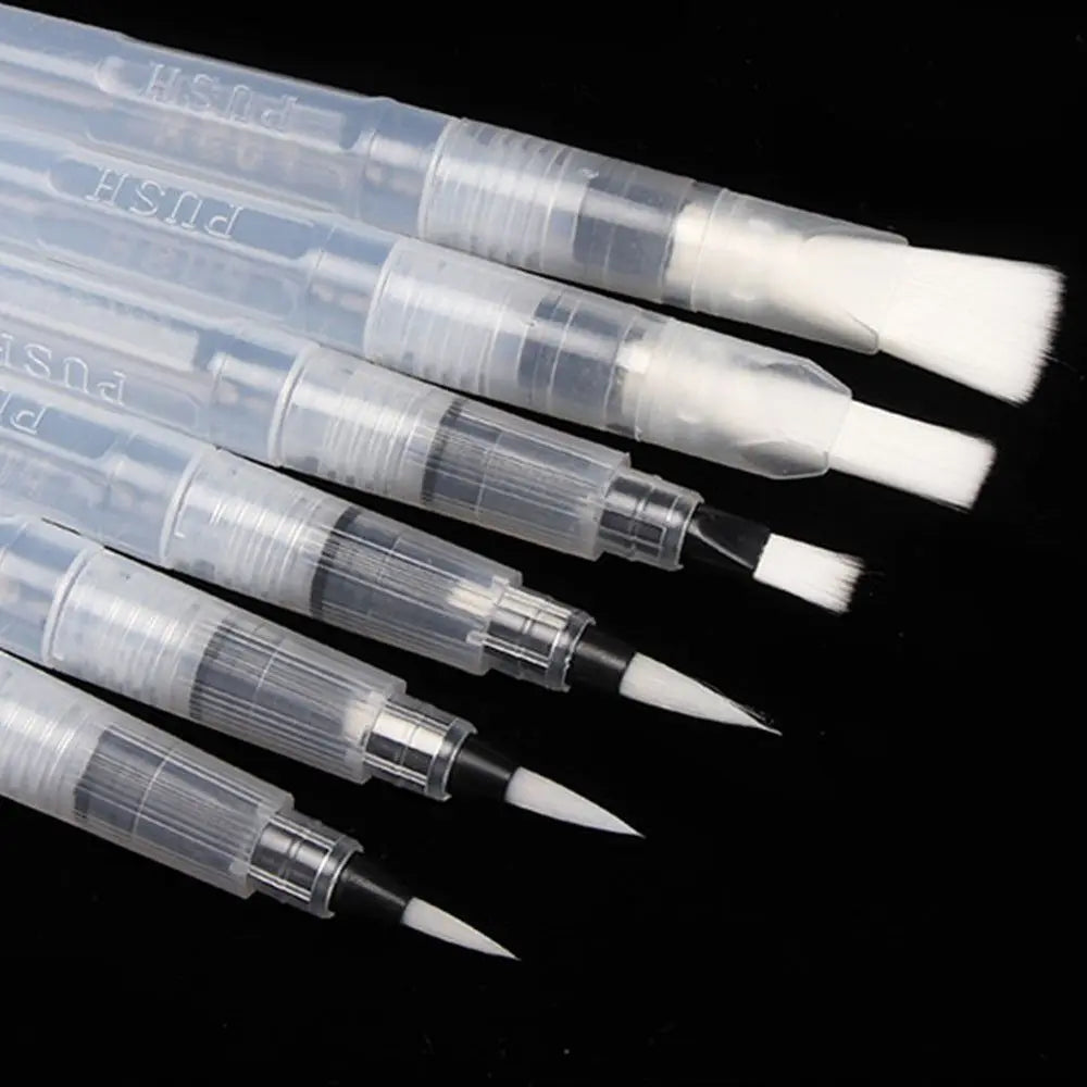 6-Piece Refillable Water Brush Pen Set – Soft Watercolor Brushes Watercolor Brush Set HIP