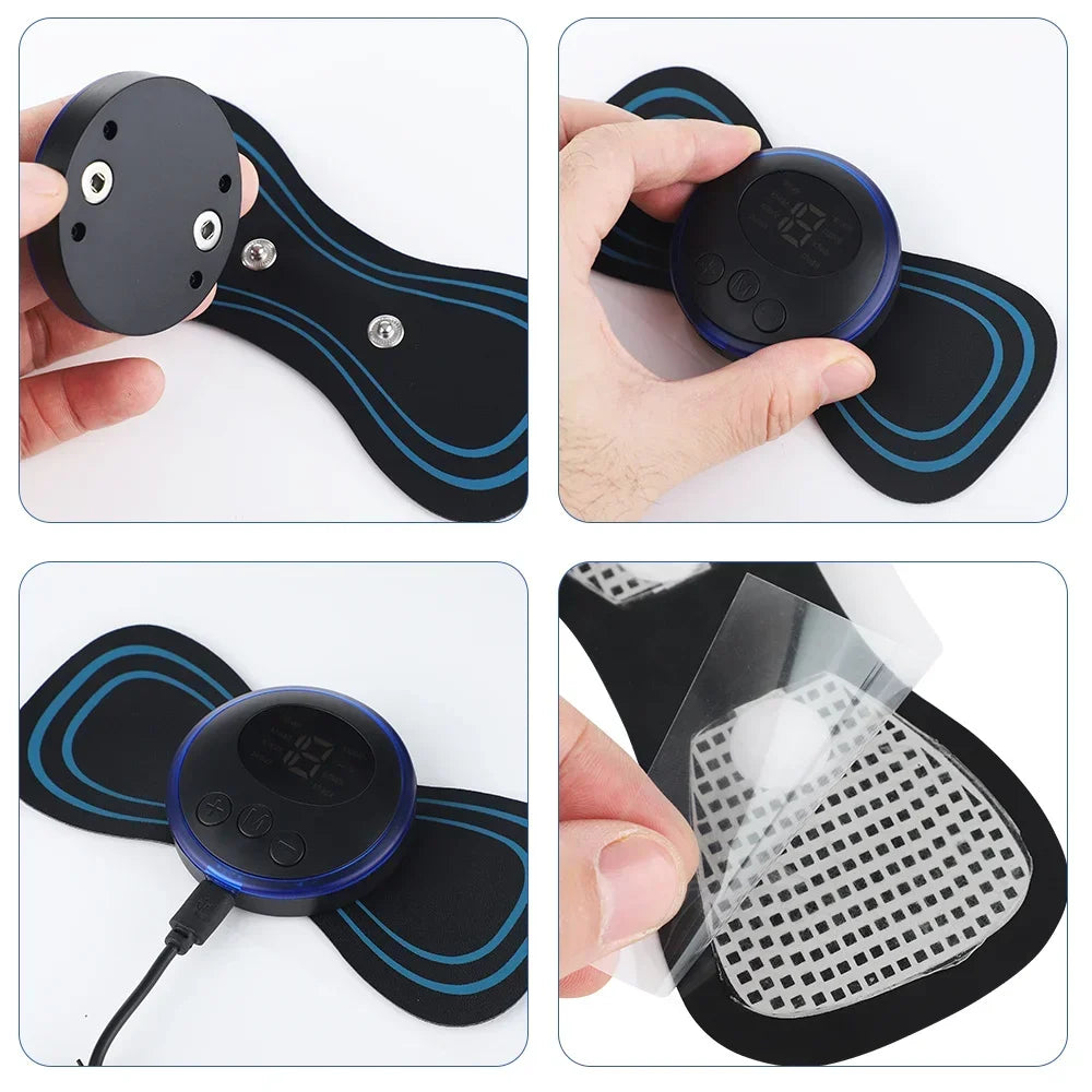RUZOFO EMS Neck & Body Massager – 8 Modes, 19 Levels EMS Body Massager HIP