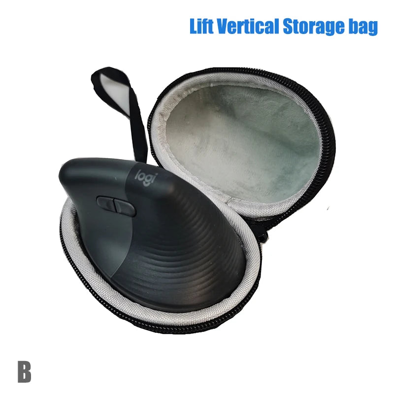 EVA Storage Bag for MX Vertical & Lift Wireless Mouse – Black Mouse Storage Case HIP B