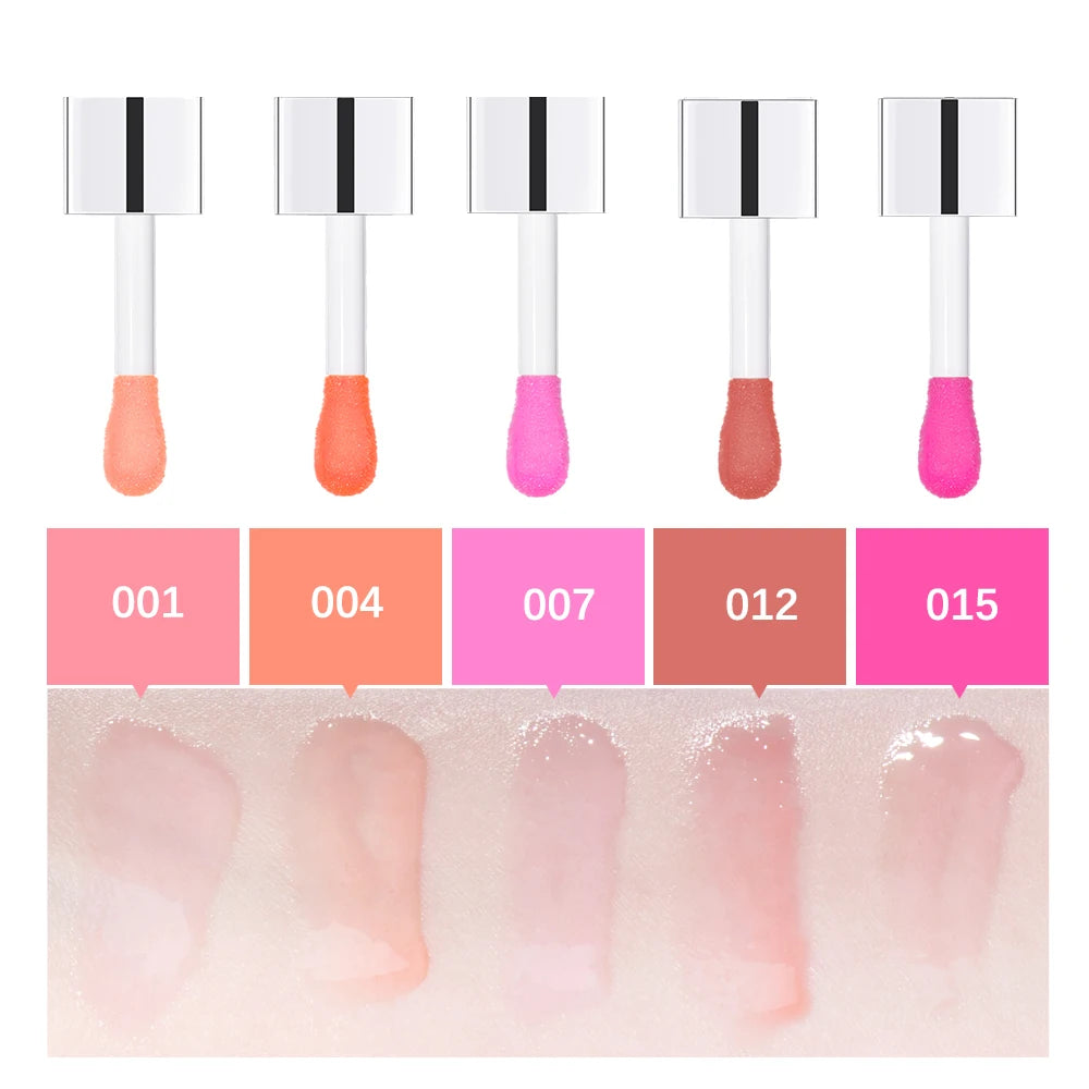 Crystal Jelly Moisturizing Lip Oil Plumping Lip Gloss Makeup Sexy Plump Lip Glow Oil Tinted Lip Plumper HIP
