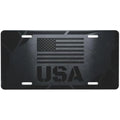 Blackout USA Flag Aluminum License Plate – 6x12 Vanity Tag Decorative License Plate HIP 1