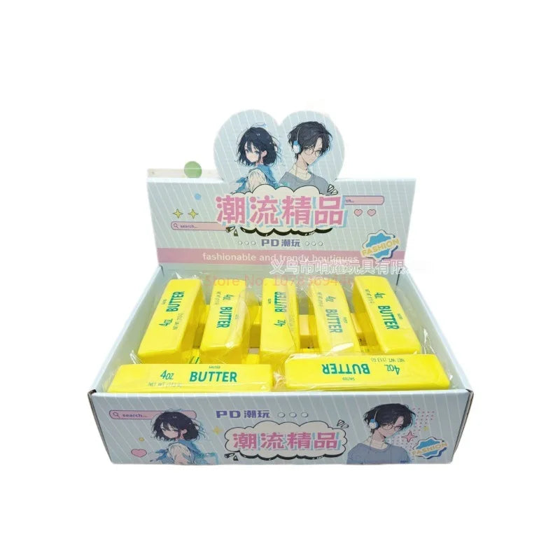 18-Pc Wholesale Slow Rebound Butter Stick Squeeze Sensory Toys Squeeze Sensory Toy HIP