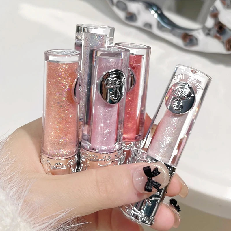Silicone Brush Liquid Eyeshadow Pearlescent Shimmer Long Lasting Monochrome Pearly Fine Sparkling Sequins Eye Shadow Highlighter HIP