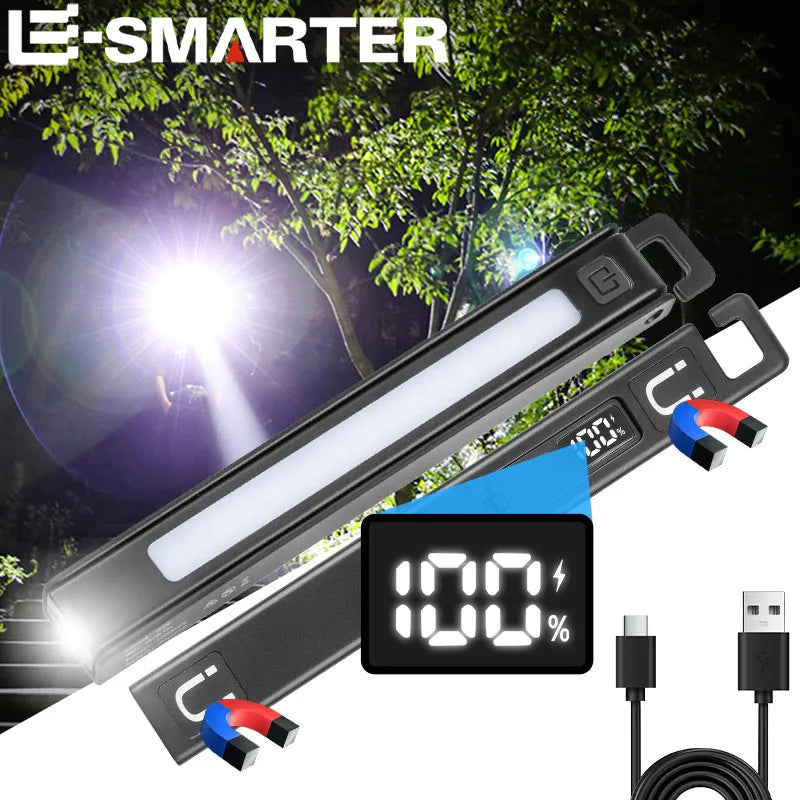 ESMARTER LED COB Folding Work Light – Magnetic Rechargeable Torch LED Work Flashlight HIP