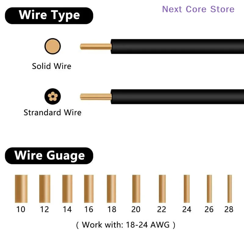 10-Pack T-Tap Wire Connectors – Quick Solderless Splice Wire Splice Connector HIP