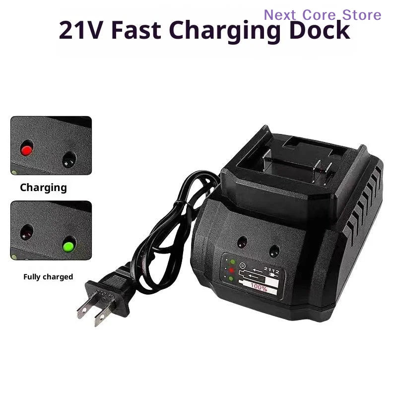 21V Li-Ion Smart Battery Charger for Power Tools – US/EU Power Tool Charger HIP