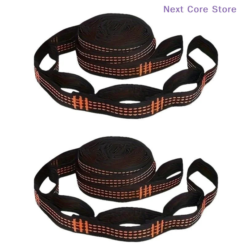 2-Pack Reinforced Polyester Hammock Straps – 5-Ring High Load Hammock Straps HIP