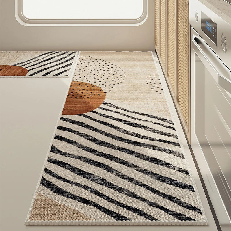 Soft Loop Fleece Kitchen Floor Mat – Stain-Resistant Rug Loop Fleece Floor Mat HIP