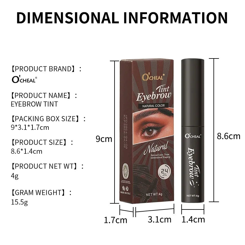 OCHEAL Waterproof Eyebrow Gel – 4 Colors, 24Hr Long-Lasting Eyebrow Gel Cream HIP