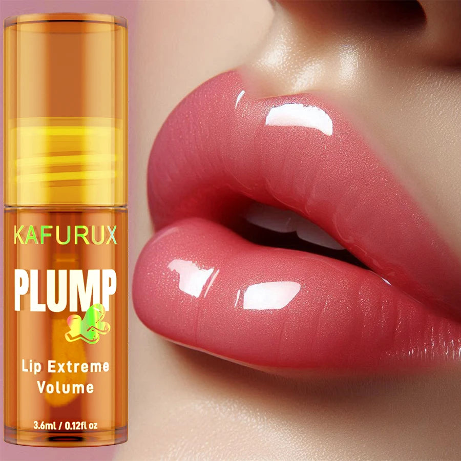 KAFURUX Lip Plumping Oil Gloss – Moisturizing & Volumizing Lip Plumping Oil HIP