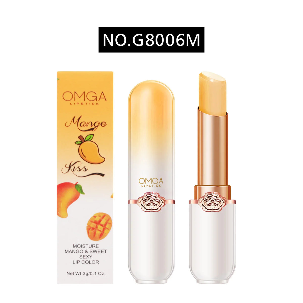 Peach Color Lip Balm Crystal Temperature Change Lipstick Girl Moisturizing LongLasting Lip Gloss Makeup Lip Care Repair Cosmetic HIP Mango