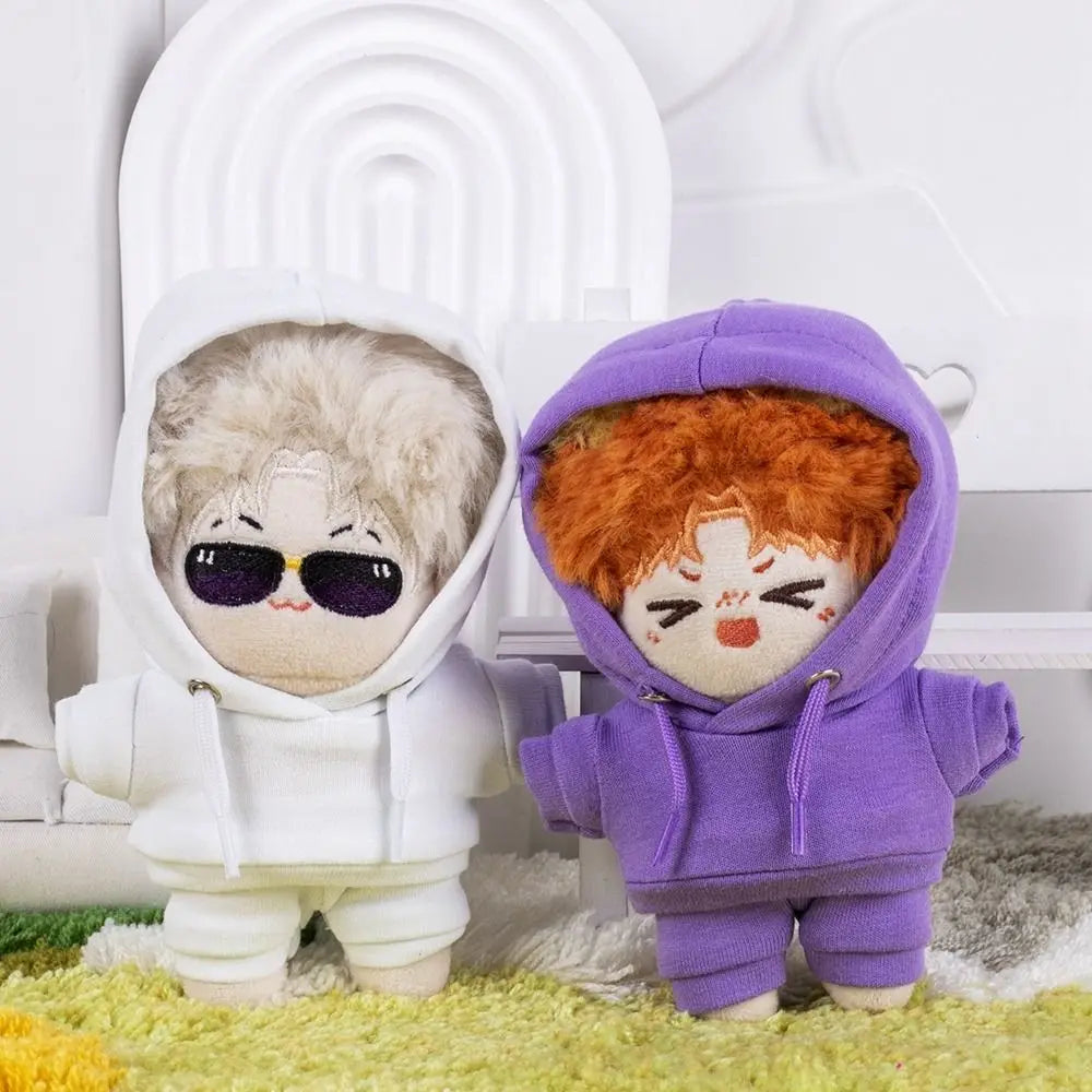Handmade Hoodie for 10cm Cotton Dolls – 18 Colors Doll Clothing HIP