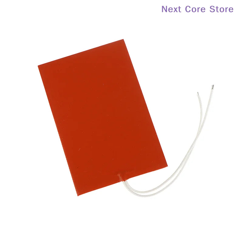 Silicone Heating Pad 60W 12V Flexible Heat Mat for 3D Printer Silicone Heating Pad HIP