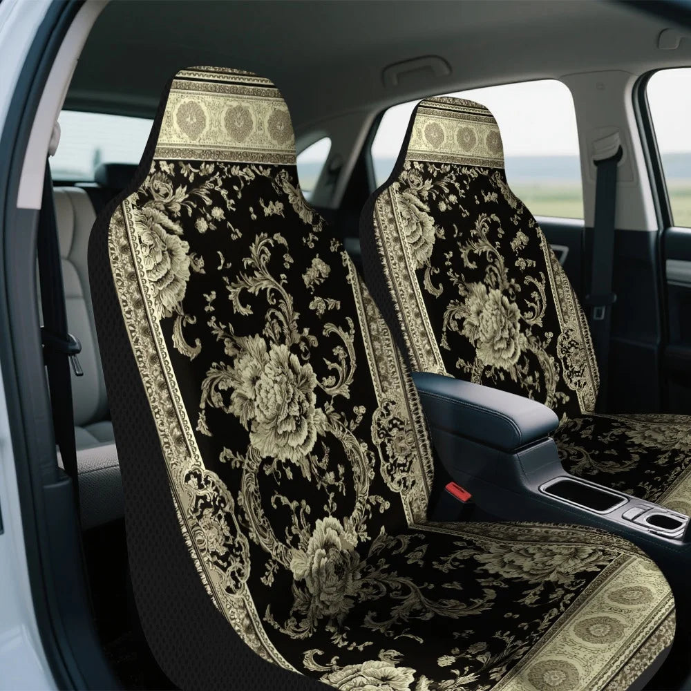2-Pack Baroque Golden Floral Car Seat Covers – All Season Car Seat Covers HIP